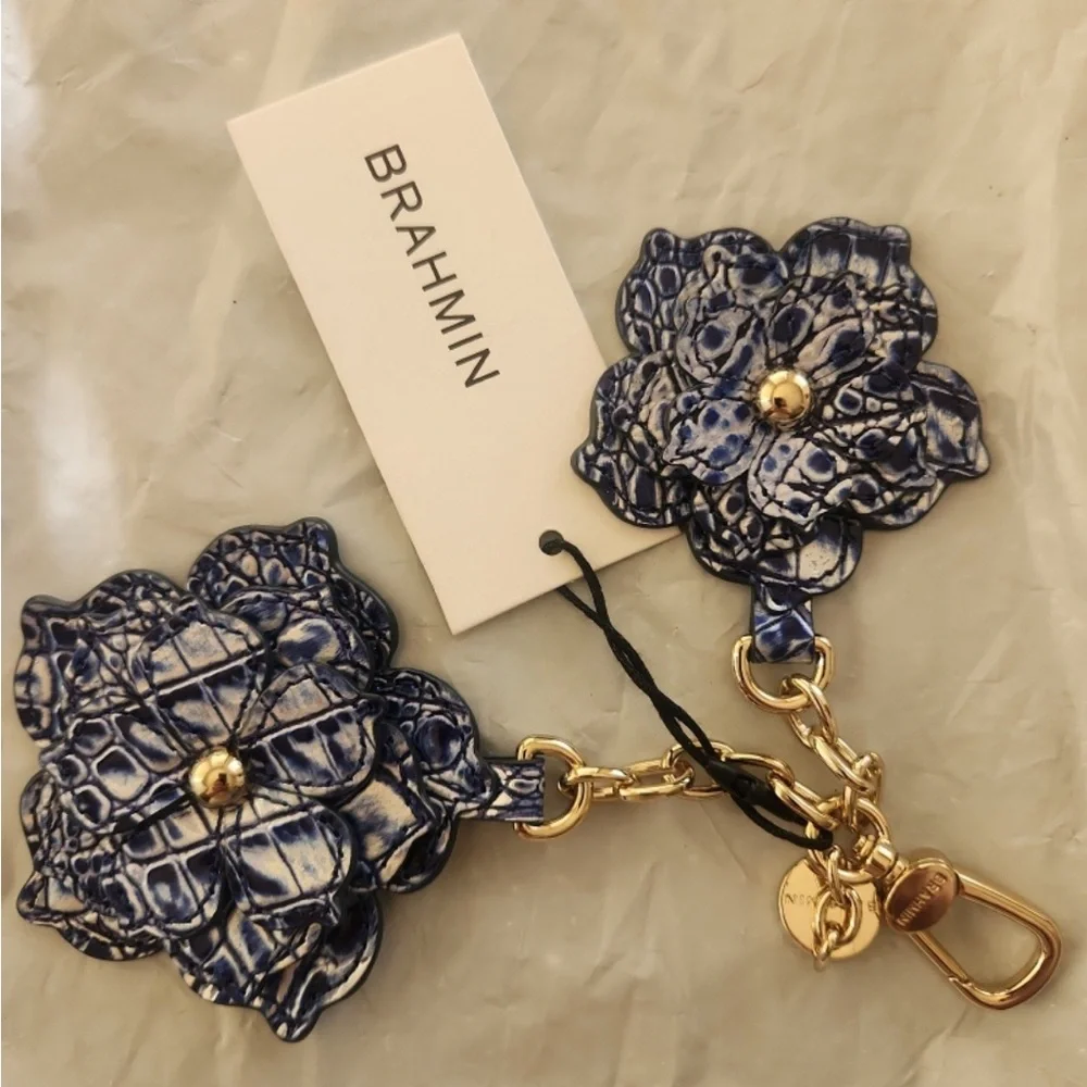 Brahmin Charm tassel Coastal Blue